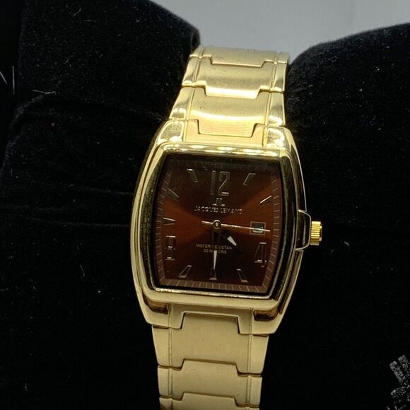 Jacques Lemans 1-1093G Women Gold Stainless Steel Analog Dial Quartz Watch ABA52 - Picture 2 of 9